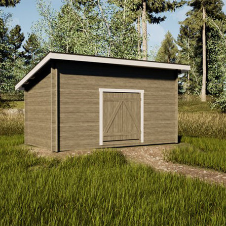 LP GARDEN pihavarasto P10, hirsitalli, 10m²